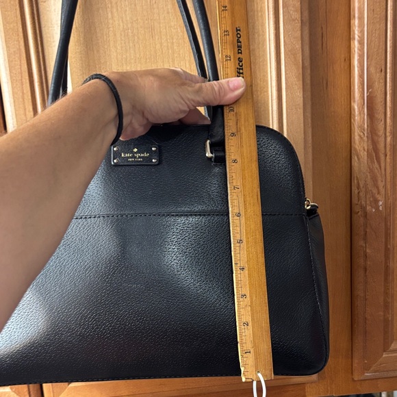 kate spade Black Leather Shoulder Satchel - Picture 12 of 14
